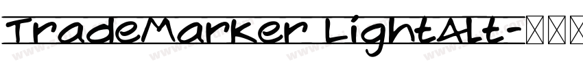 TradeMarker LightAlt字体转换 TradeMarker LightAlt字体转换